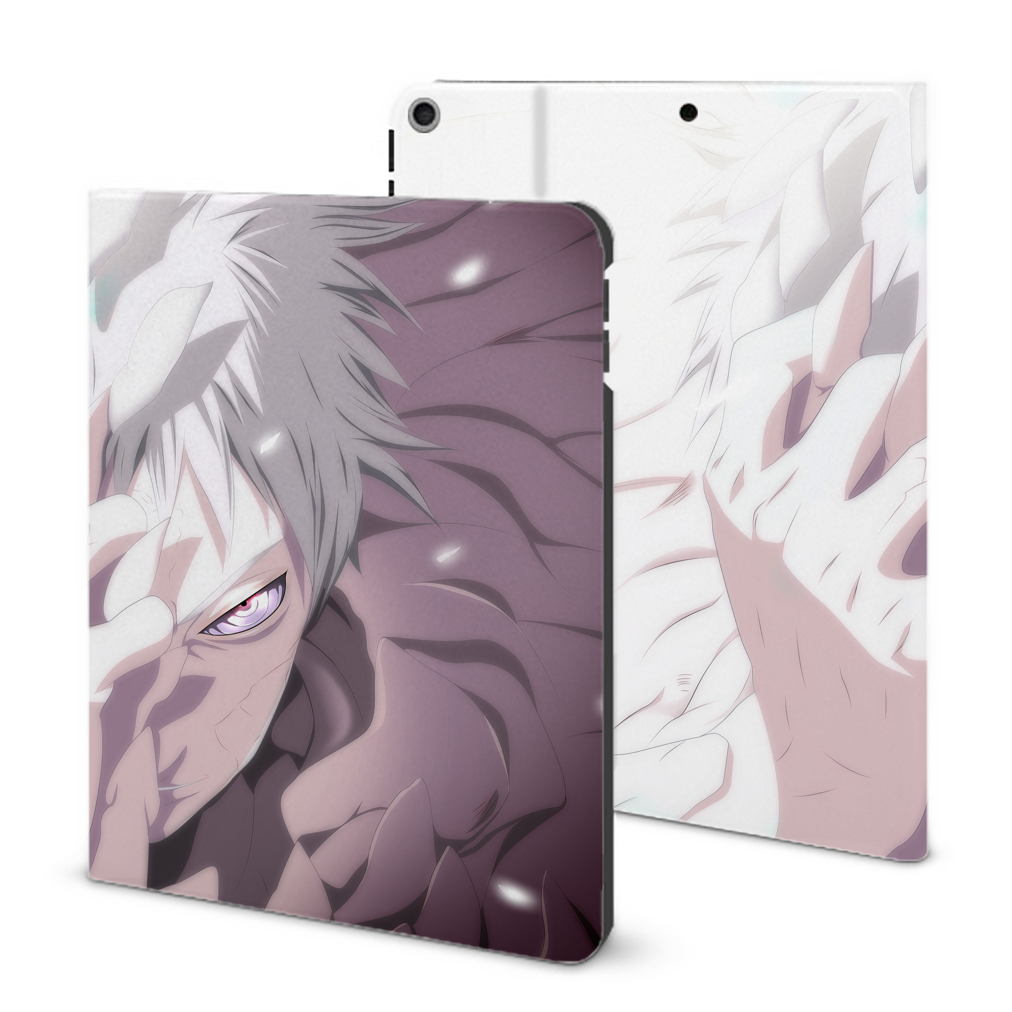 （画像用） NARUTO -ナルト- NARUTO -ナルト- 疾風伝 IPad ケース ブック型 PUレザー TPU 耐衝撃 軽量 薄型 ペン収納なし 全面保護 IPad 各モデル対応